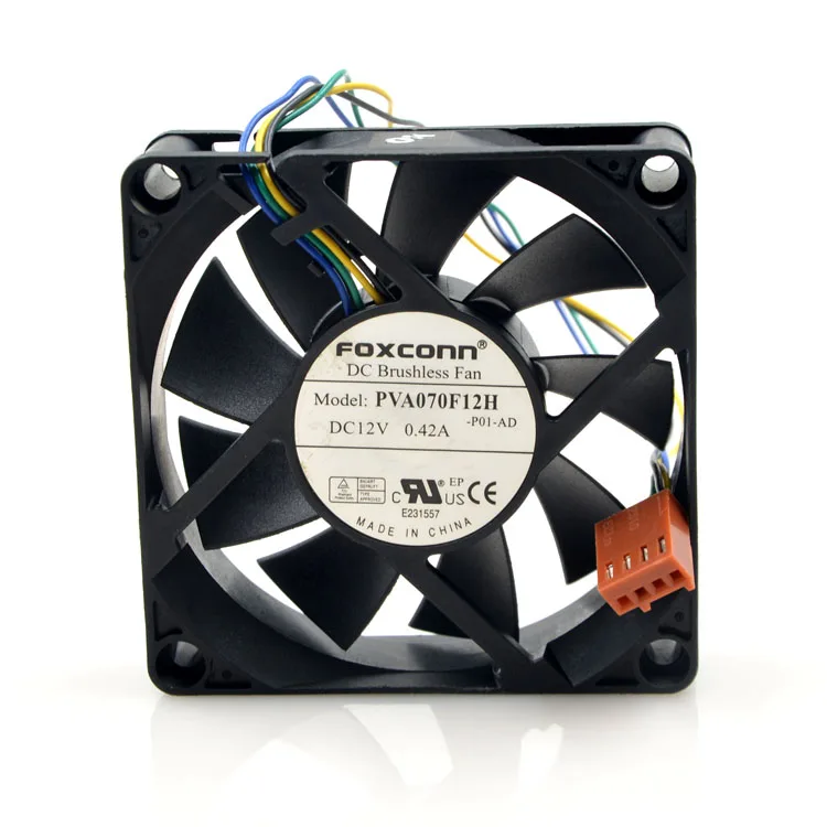 SXDOOL SXDOOL FOXCONN PVA070F12H 70mm 4-pin PWM case fan — product photo
