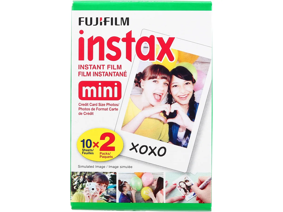 FUJIFILM FUJIFILM 16437396 Instax Mini Film Twin Pack 20 Exposures ISO 800 camera accessory — product photo