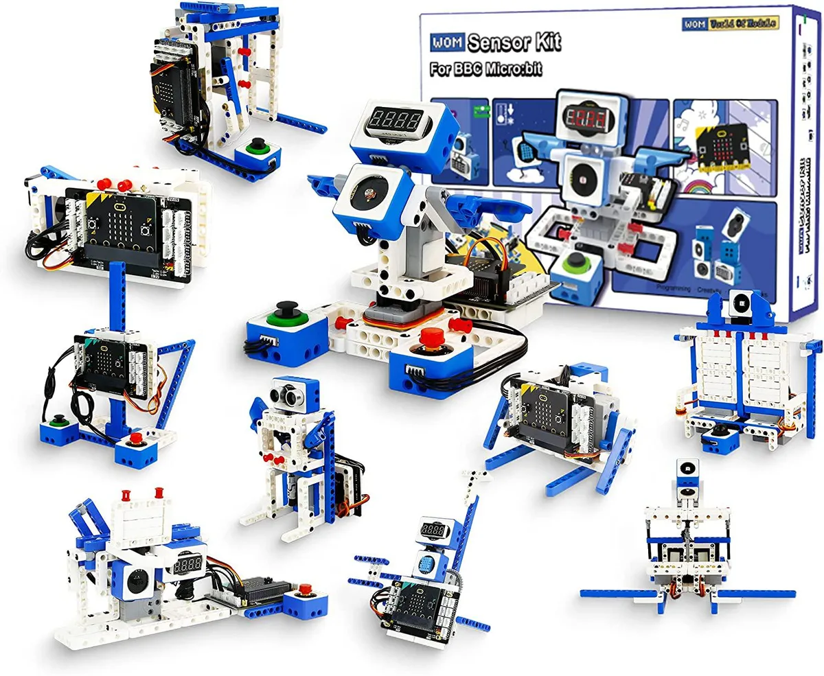 yahboom yahboom Micro bit V2 Sensor Kit 10 sensors 300 blocks stem toy — product photo