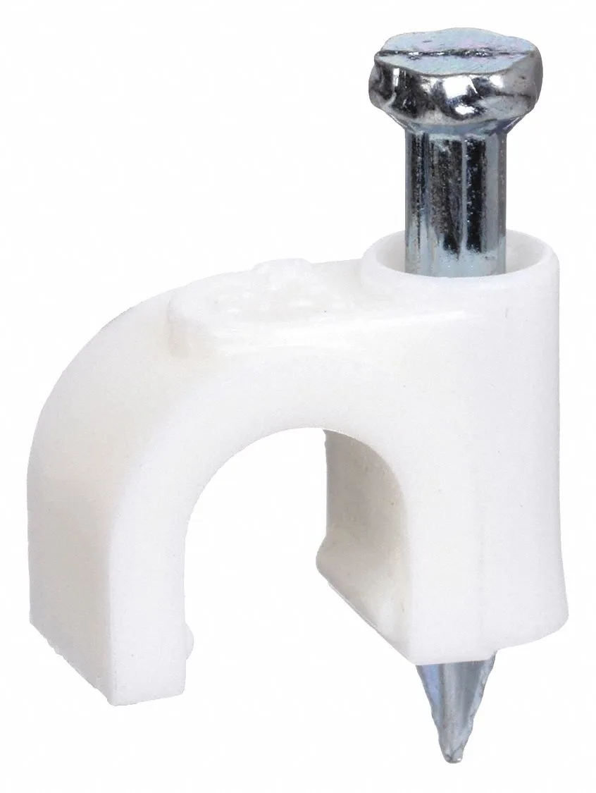 Dolphin Components Dolphin Components DCC-59W Cable Staple White 100 pack — product photo