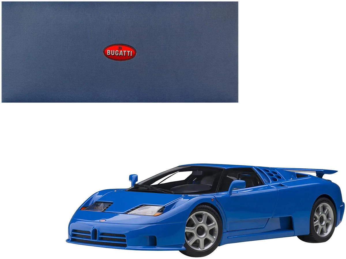 Autoart Autoart Bugatti EB110 SS Super Sport French Racing Blue Silver Wheels 1/18 70917 — product photo