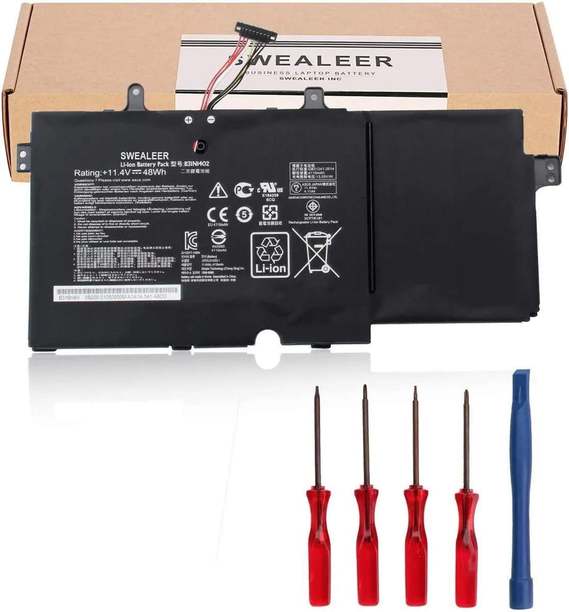 myVolts myVolts B31N1402 11.4V 48Wh laptop battery — product photo