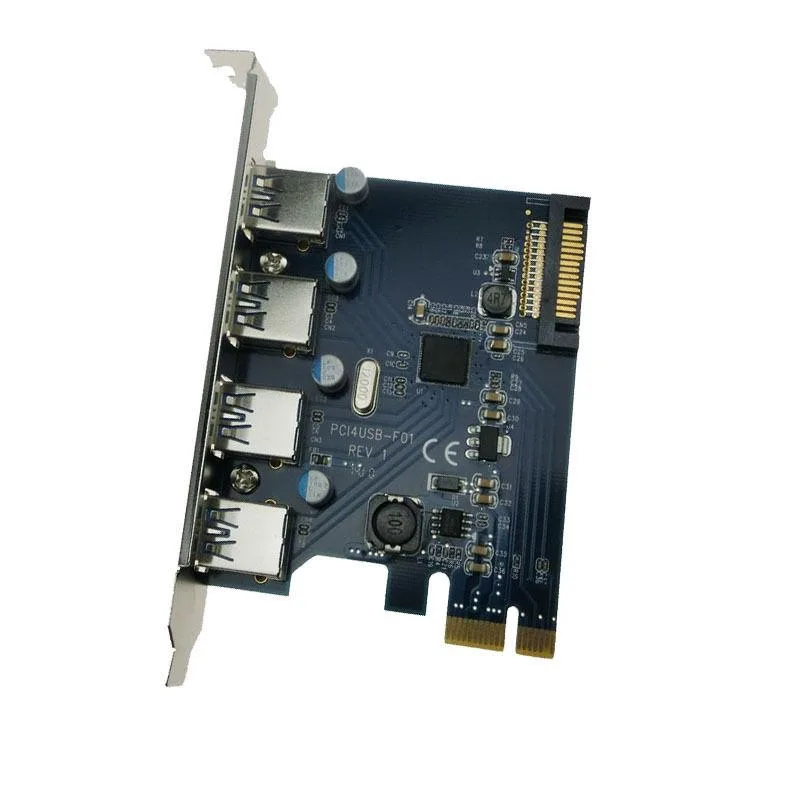 YEPLOOK YEPLOOK PCIe x1 to 4 Port USB 3.0 Expansion Card FL1100 — product photo