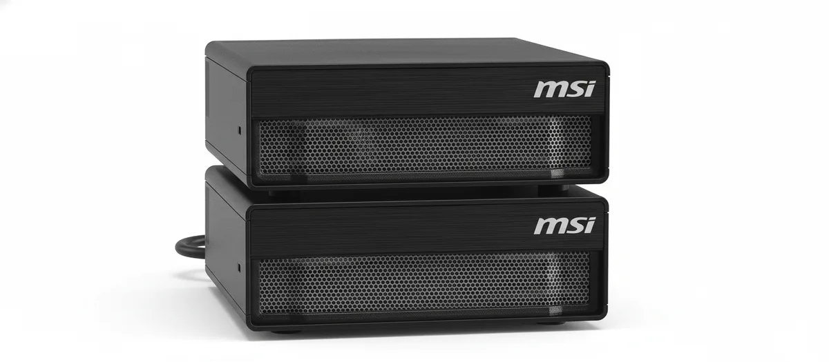 MSI MSI EdgeXpert-01SKUS AI edge system 2-pack 128GB LPDDR5x 4TB SSD — product photo