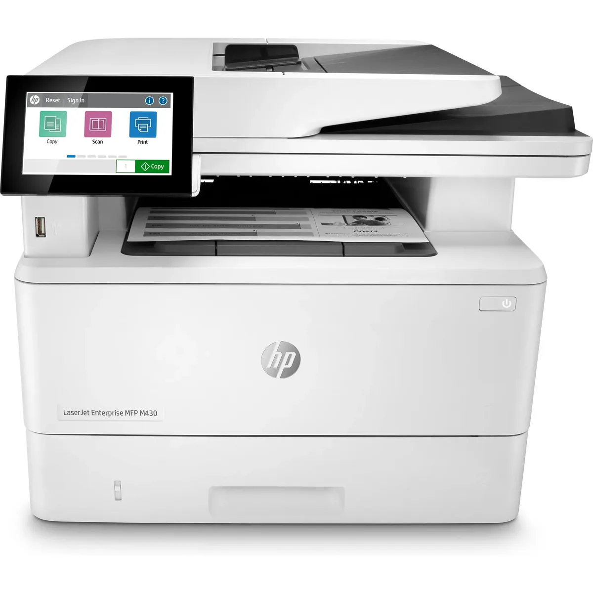 HP HP LaserJet Enterprise MFP M430f 3PZ55AR#BGJ laser printer — product photo