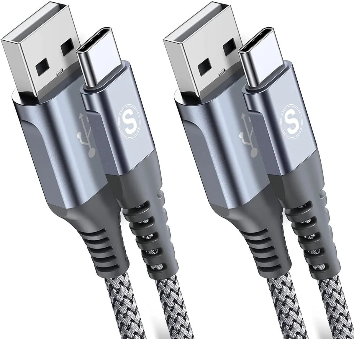 Kootion Kootion USB-C Nylon Braided Cable 2-Pack 6.6ft 3.1A 480Mbps — product photo