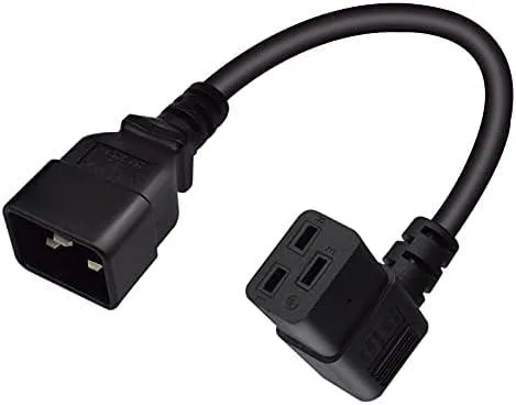 TeKit TeKit IEC C20 to C19 Right-Angle Power Cord 30 cm 16AWG — product photo