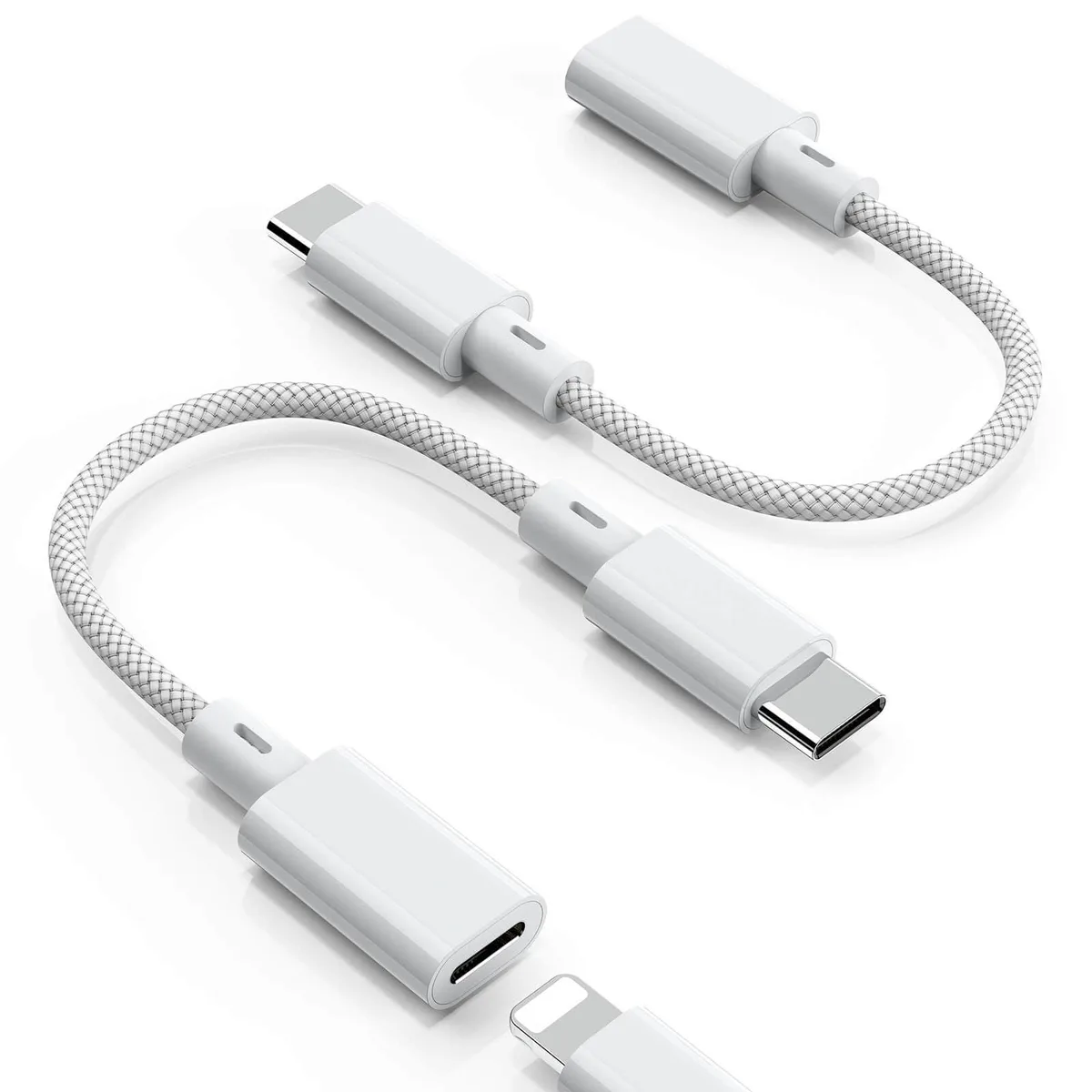 ZOOAUX PRO ZOOAUX-LTUSBC2 USB-C to Lightning Adapter 2 Pack White 480 Mbps — product photo