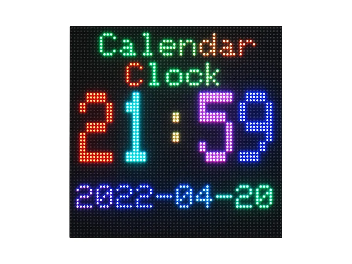 LORDWORLD LORDWORLD 64×64 RGB LED Matrix Panel 3mm Pitch 4096 LEDs Development Board — product photo