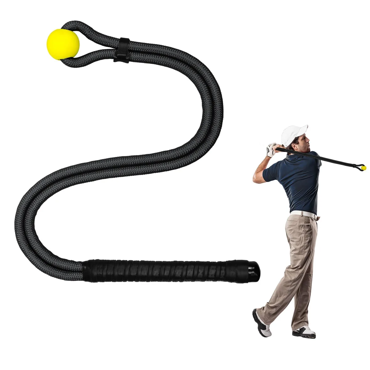 Golf Rope Swing Trainer 310g Black — product photo