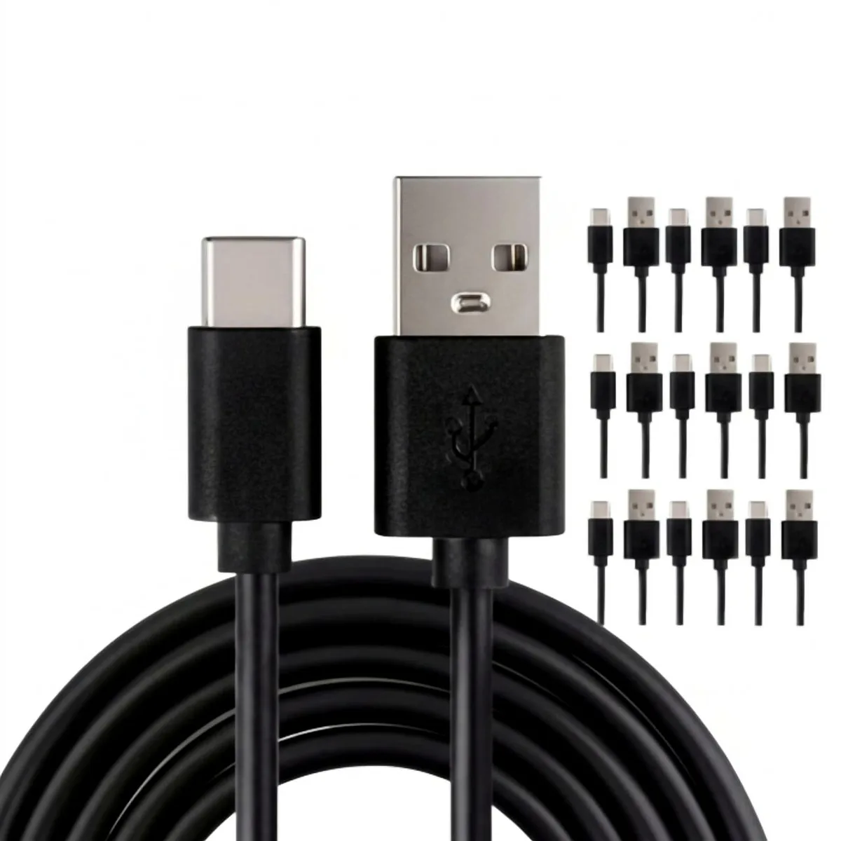 The Perfect Part The Perfect Part USB-C to USB-A Braided Cable 10-Pack 3FT — product photo