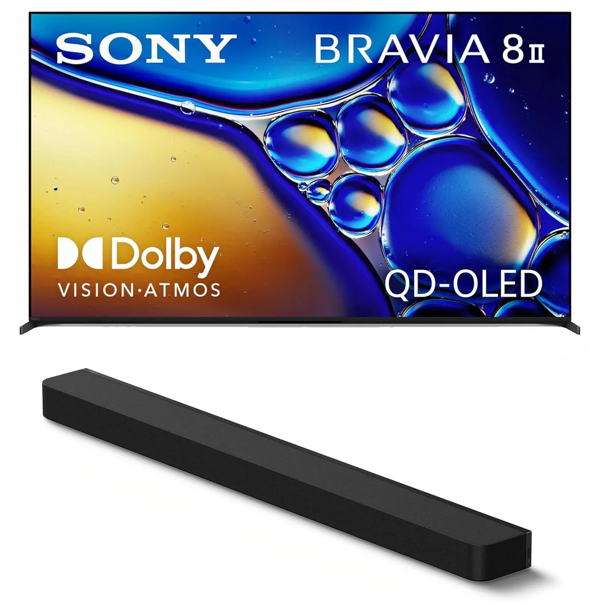 Sony Sony K65XR80M2 65" Bravia 8 QD-OLED 4K 120Hz Google TV with HT-A8000 Soundbar — product photo