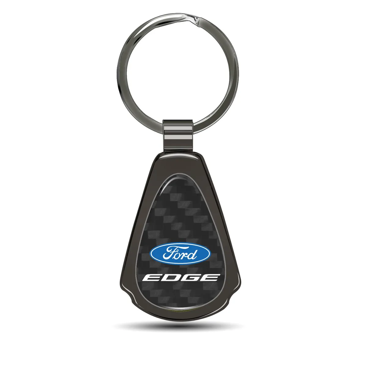 iPick Image, LLC iPick Image, LLC Ford Edge Carbon Fiber Gunmetal Teardrop Key Chain — product photo