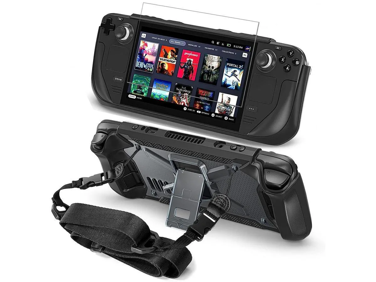 BONAEVER BONAEVER Full Protective Shockproof Case for Steam Deck with Stand Strap — product photo