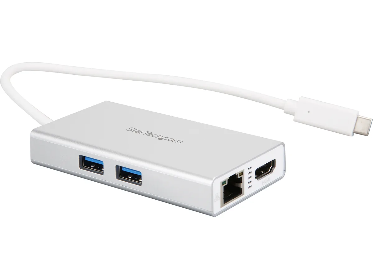 STARTECH STARTECH DKT30CHPDW USB-C Multiport Adapter — 4K HDMI, Gigabit Ethernet, 2× USB 3.0, PD — product photo