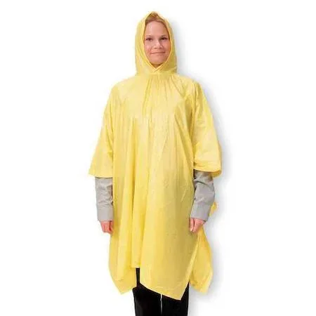 Condor Condor 1EJY3 Rain Poncho Yellow PVC Nylon — product photo