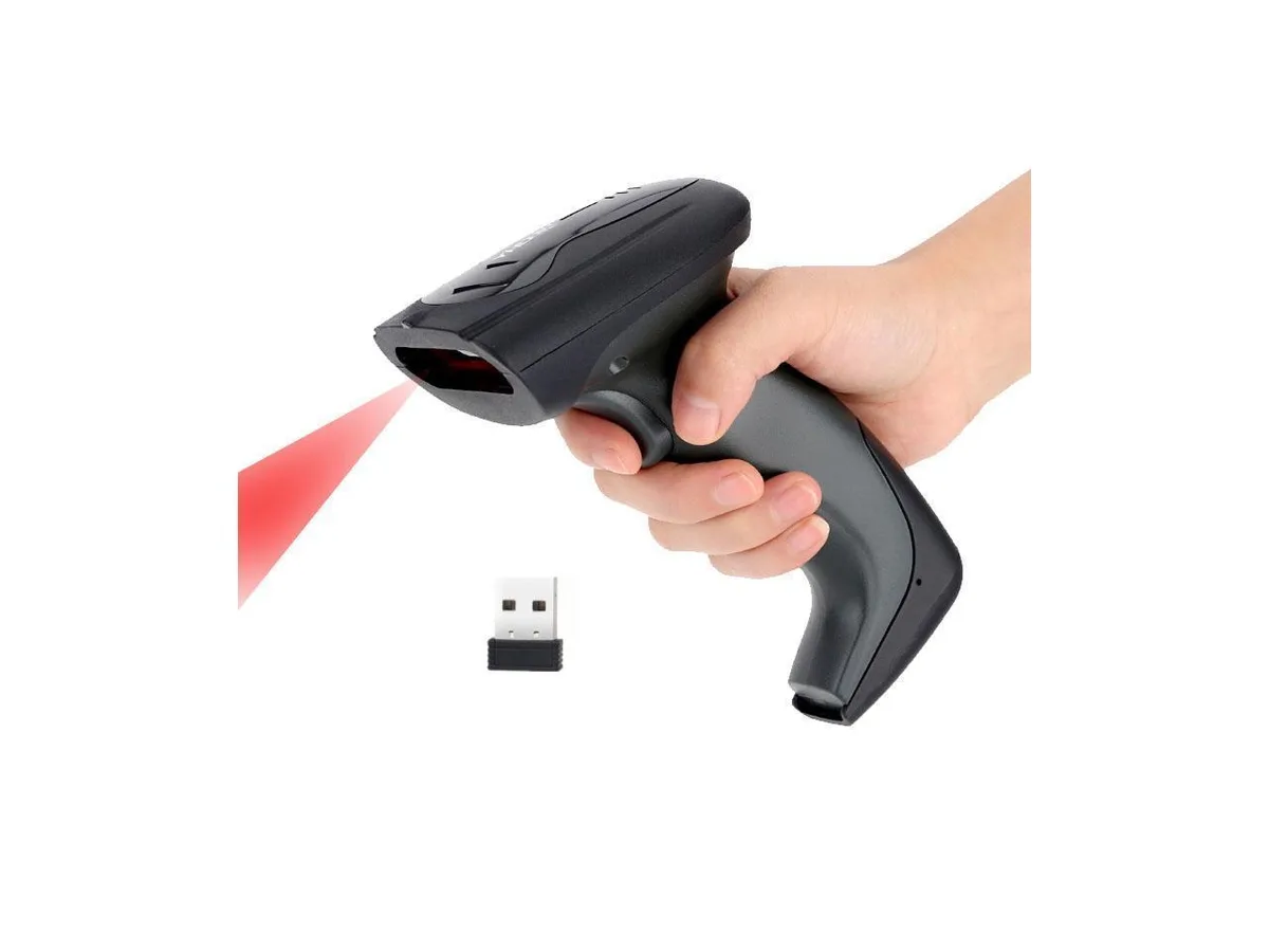 BONAEVER BONAEVER 2-in-1 2.4G Wireless &amp; USB 2.0 Wired 1D 2D Barcode Scanner Eco Gadget — product photo