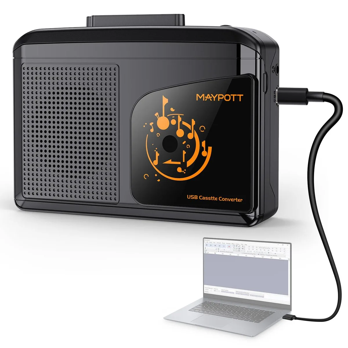  Maypott Cassette Player PC000369 USB Converter 3.5mm Jack — product photo