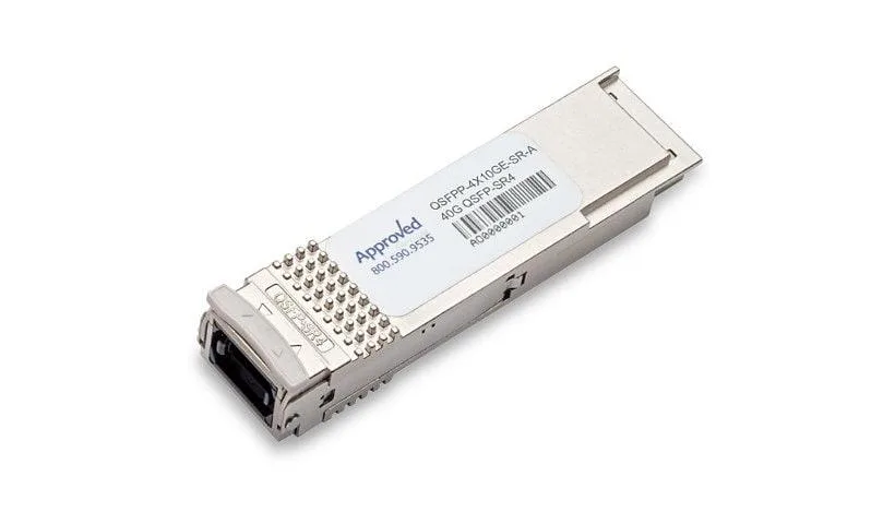 HPE Juniper Networking HPE Juniper Networking QSFPP-4X10GE-SR 10 GbE expansion module — product photo