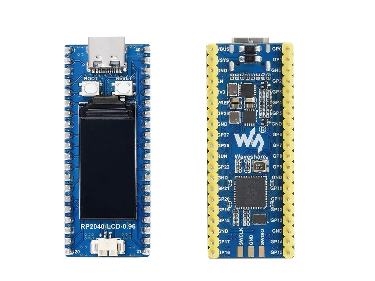 LORDWORLD LORDWORLD RP2040-LCD-0.96-M development board with 0.96 inch LCD — product photo
