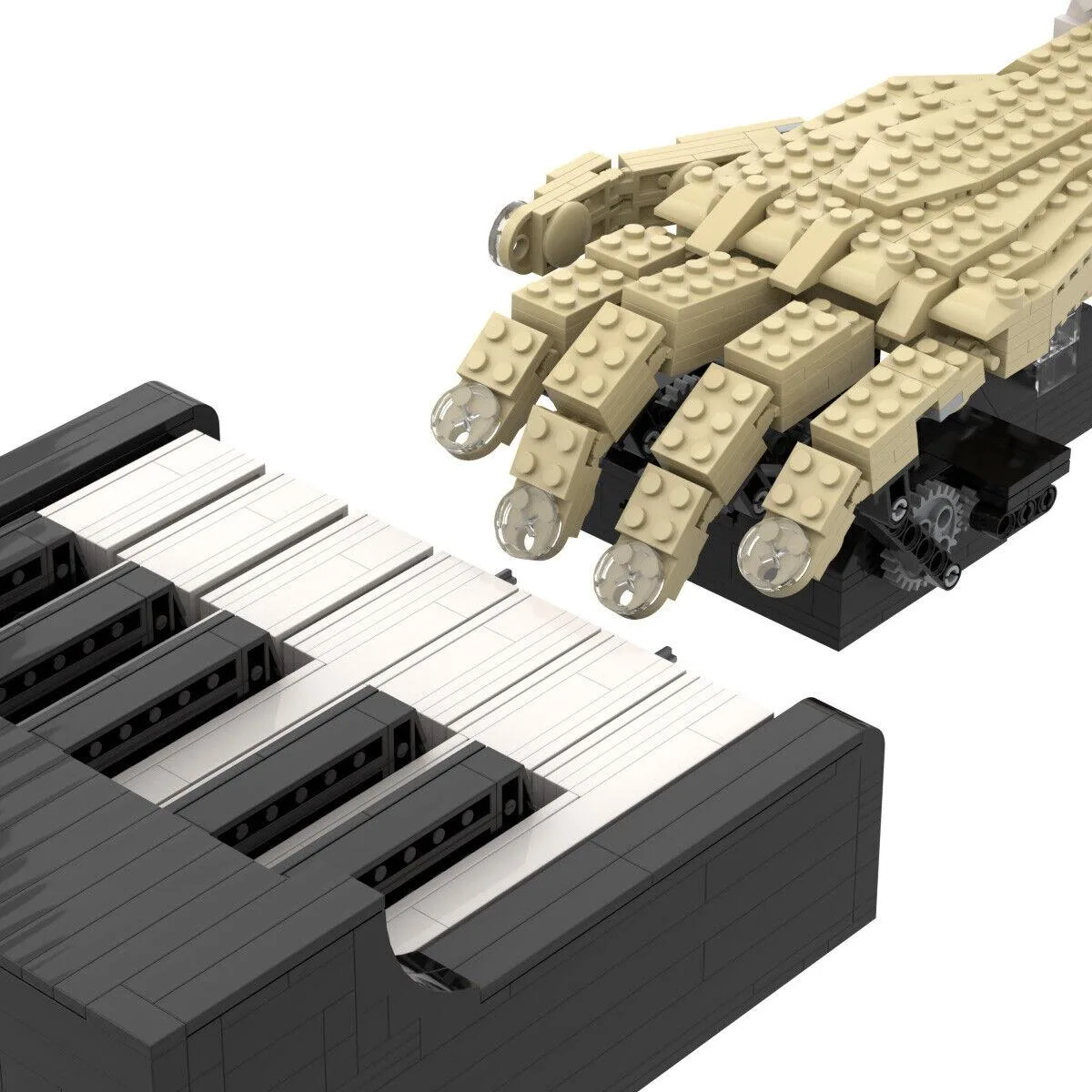 ZITIANYOUBUILD ZITIANYOUBUILD C4784 Piano &amp; Pianist Hand Sculpture 921 Parts — product photo
