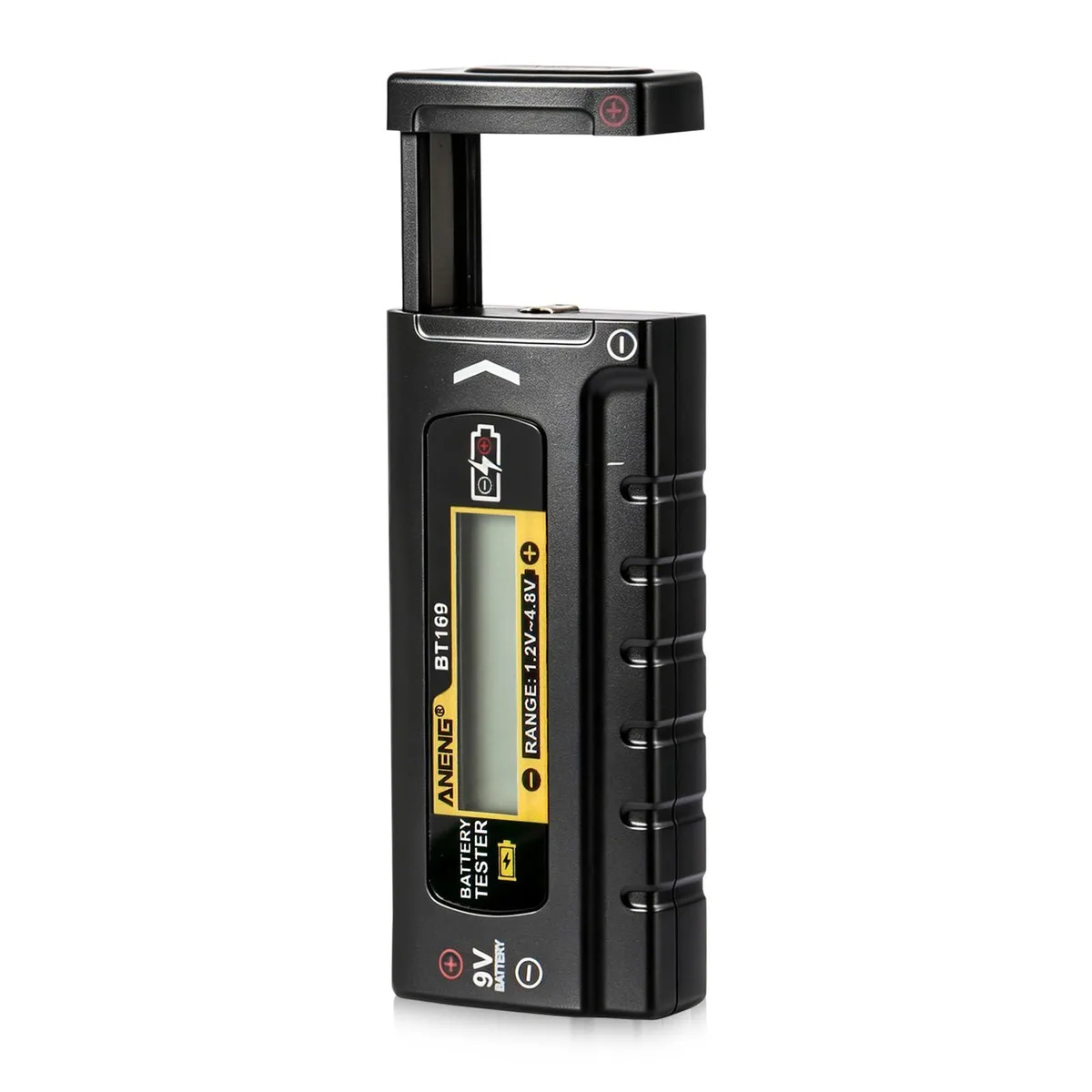  Digital Battery Tester LCD 1.2V-4.8V 9V Button Cells 32g — product photo