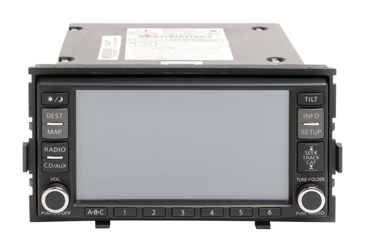 1 Factory Radio 1 Factory Radio 25915-JA00B receiver 2008-2009 Nissan Altima AM FM GPS 6-disc CD MP3 — product photo