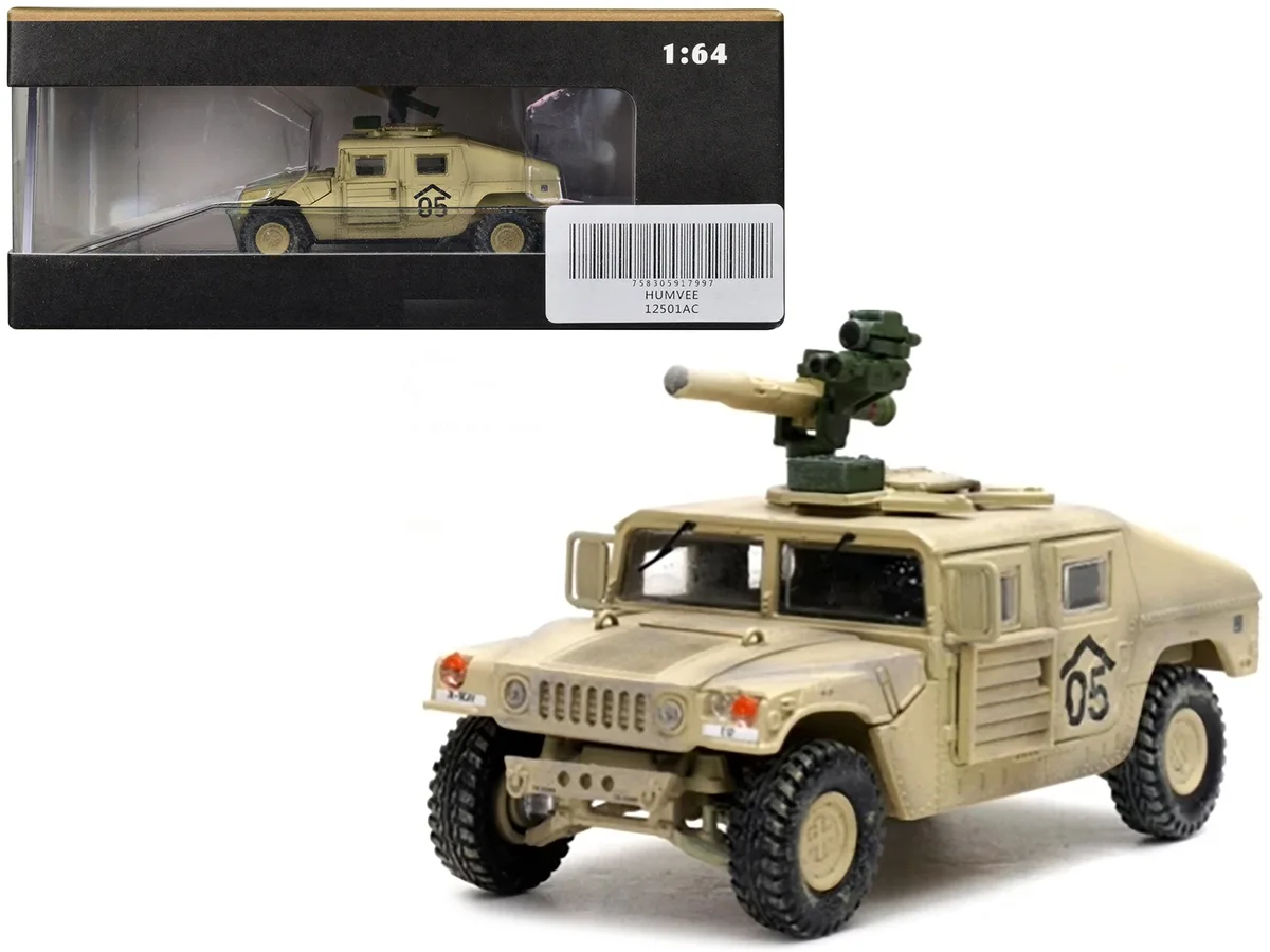 Panzerkampf Panzerkampf M1046 HUMVEE Tow Missile Carrier Desert Camouflage 1/64 Diecast — product photo