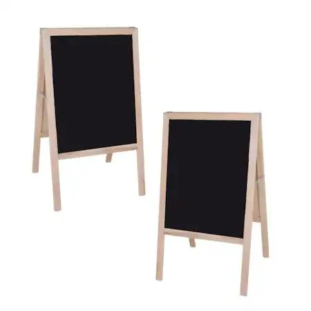 Crestline Crestline 31300 Marquee Easel Natural Hardwood Black Dry-Erase 42x24 — product photo