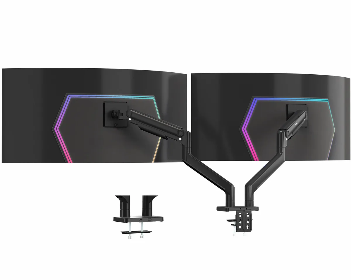 VIVO VIVO Mechanical Spring Dual Ultra Wide Monitor Mount 45" 44 lbs monitor accessory — product photo