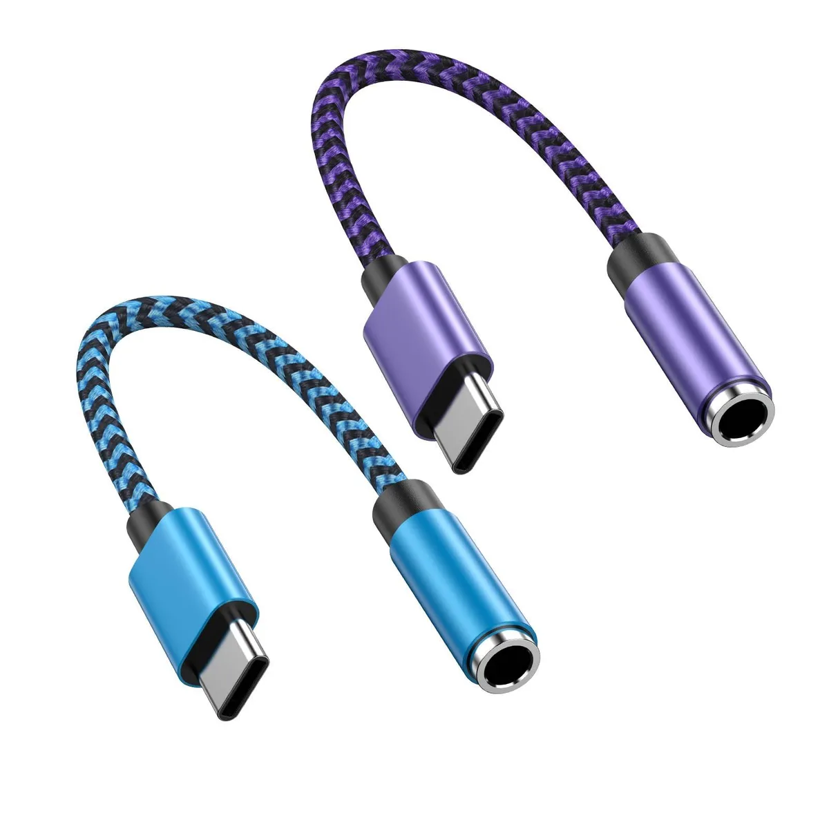  RCA 464-2 USB-C to 3.5mm Audio Adapter 2-Pack 0.18m — product photo