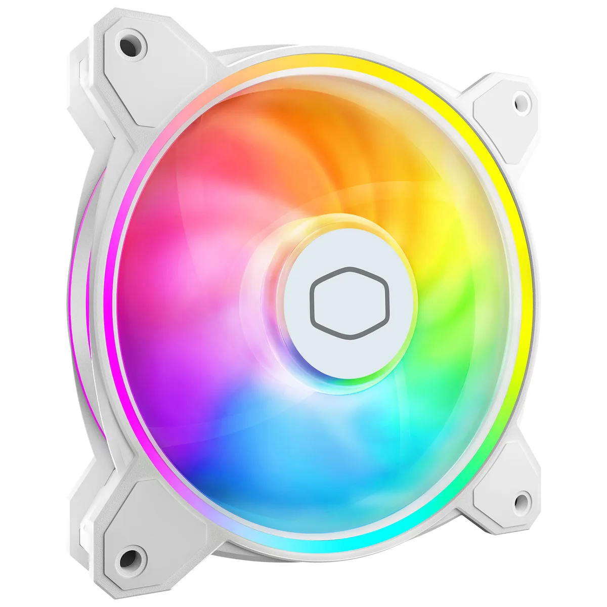 Cooler Master Cooler Master MasterFan MF140 Halo² White 140mm case fan MFL-B4DW-16NP2-R2 — product photo