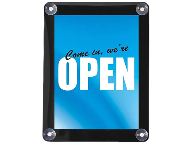 deflect-o deflect-o 899102 sign, 8.50 x 11.00 clear — product photo