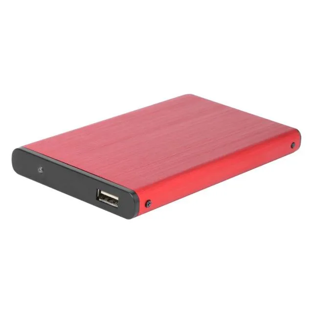 Hetai Tech Hetai Tech 2.5 inch 10TB SATA 2.0 Aluminum Red Enclosure — product photo