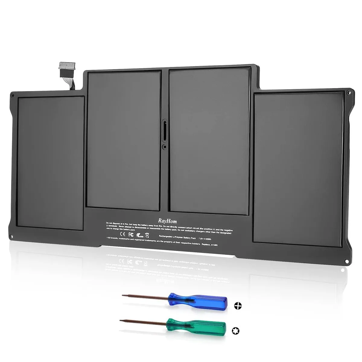 No Sew No Sew 7200mAh Replacement Battery for MacBook Air 13" A1466 (2012-2017) &amp; A1369 (2010-2011) — product photo
