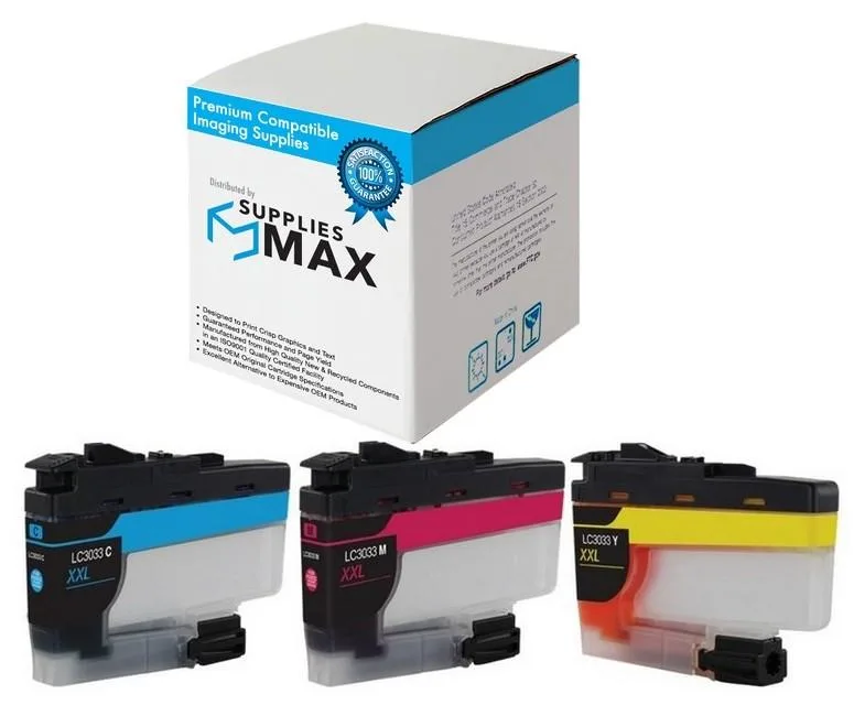 SuppliesMax SuppliesMax LC-30333PKS Super High Yield Inkjet Combo Pack (C/M/Y) 3000 pages — product photo