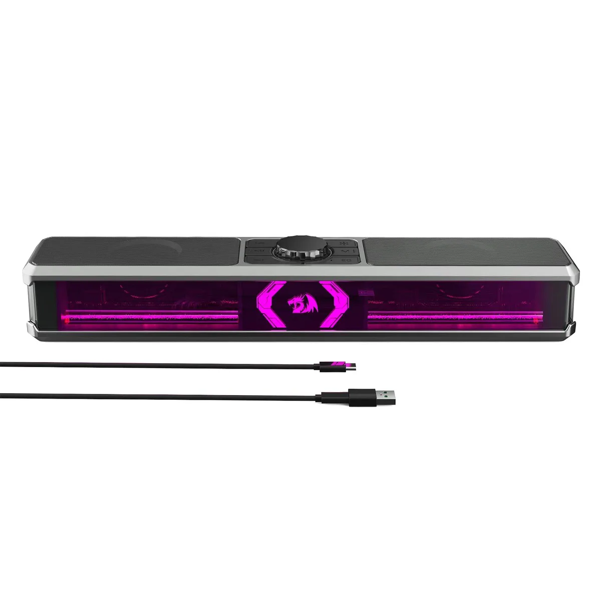 Redragon GS524 2.0 speaker 10 W Bluetooth USB RGB black gunmetal — product photo