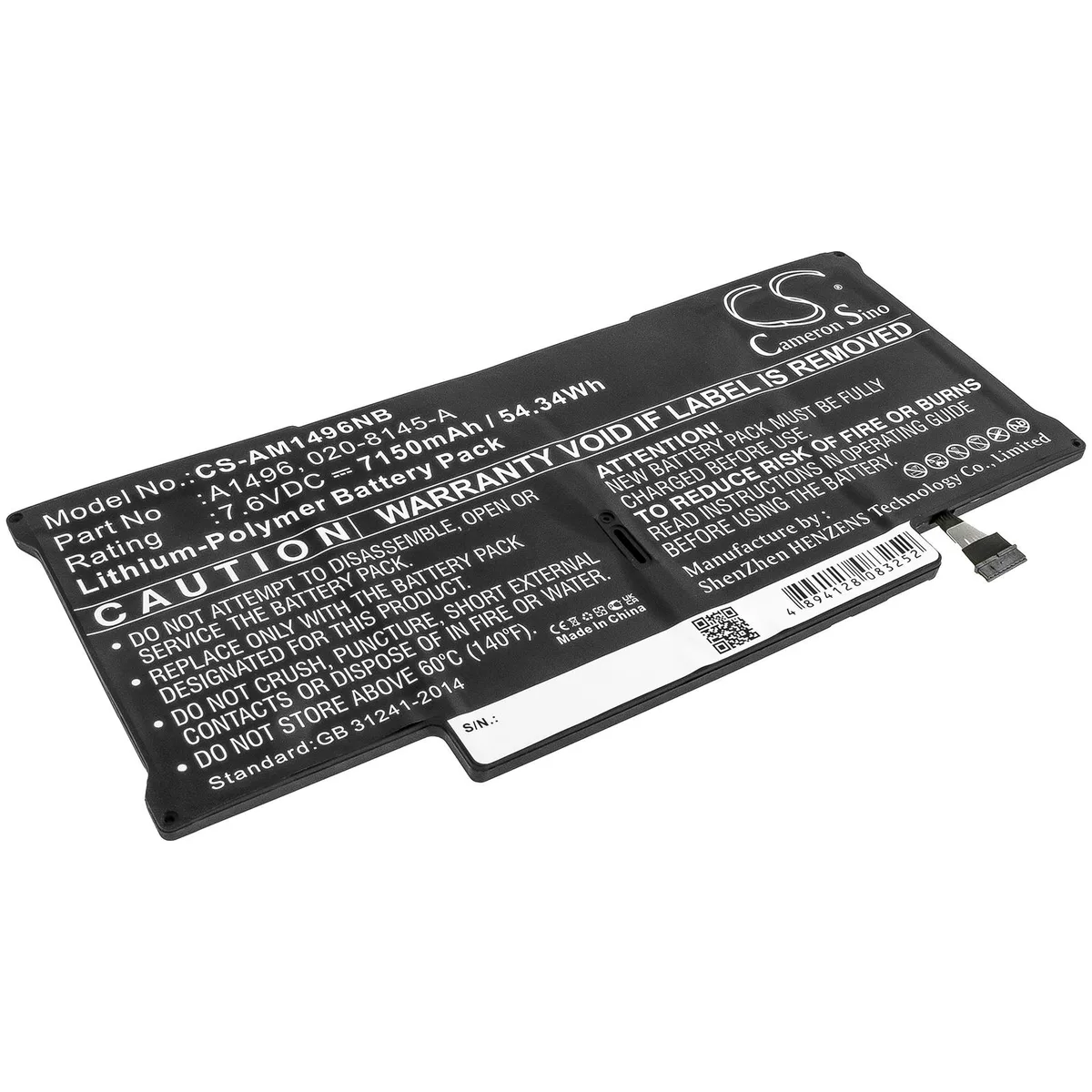 Cameron & Co Cameron & Co DS-CS-AM1496NB laptop battery 7.15 Ah — product photo