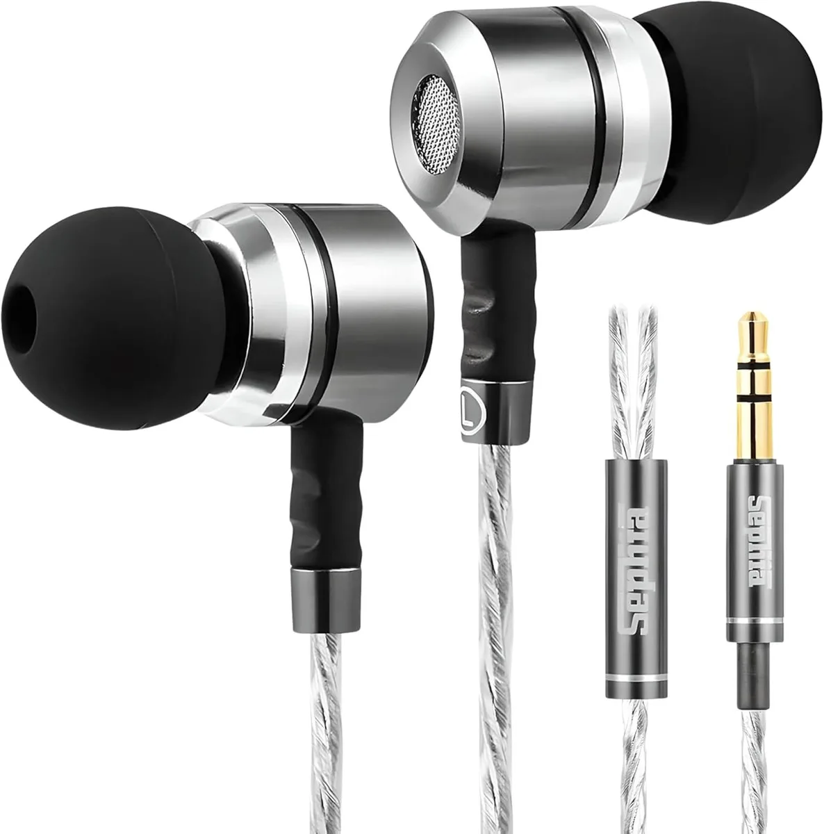 MAONO MAONO SP3060 wired earbuds 10 mm driver 3.5 mm 3.8 ft — product photo