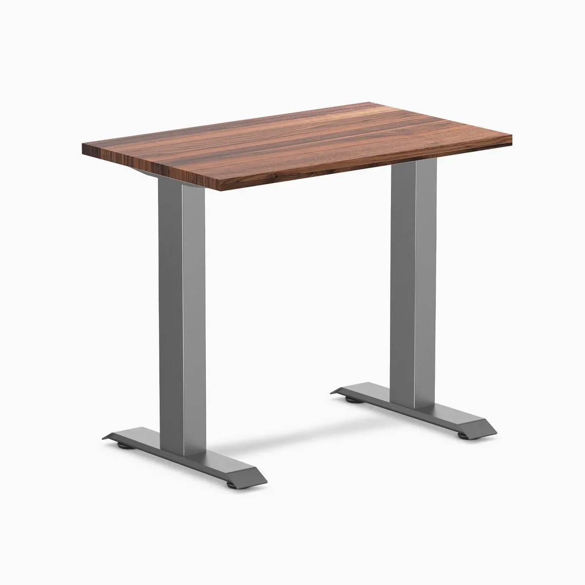 Desky Desky Zero Mini Hardwood Office Desk Walnut Space Gray 32 x 20 in — product photo