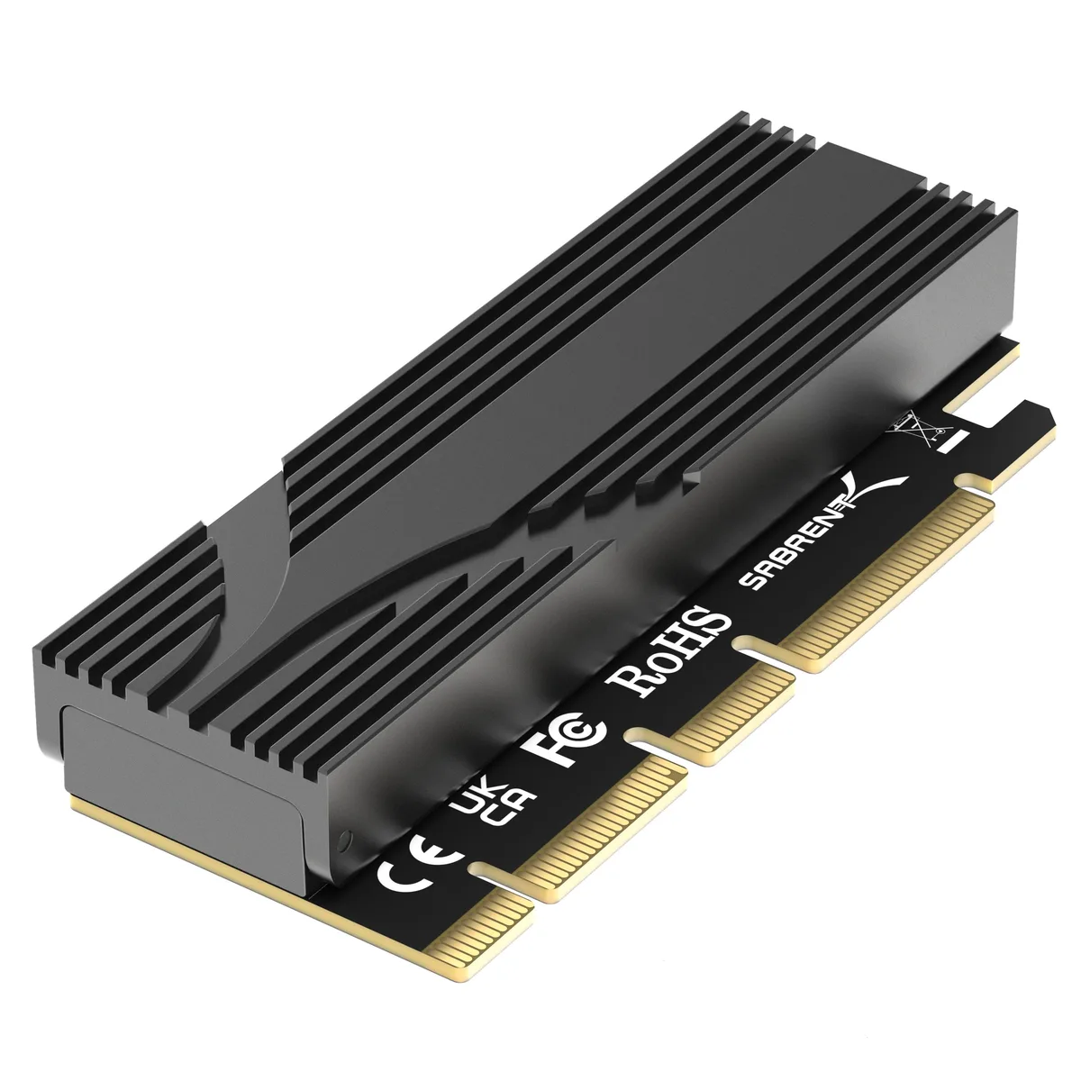 Sabrent Sabrent M.2 NVMe SSD to PCIe x16 Tool-Free Add-In Card (AIC) with Aluminum Heatsink (EC-TFPE) — product photo