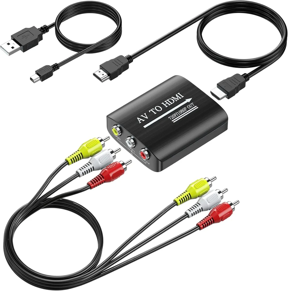 FLEANE FLEANE RCA to HDMI Converter with 3.3ft Cables — product photo