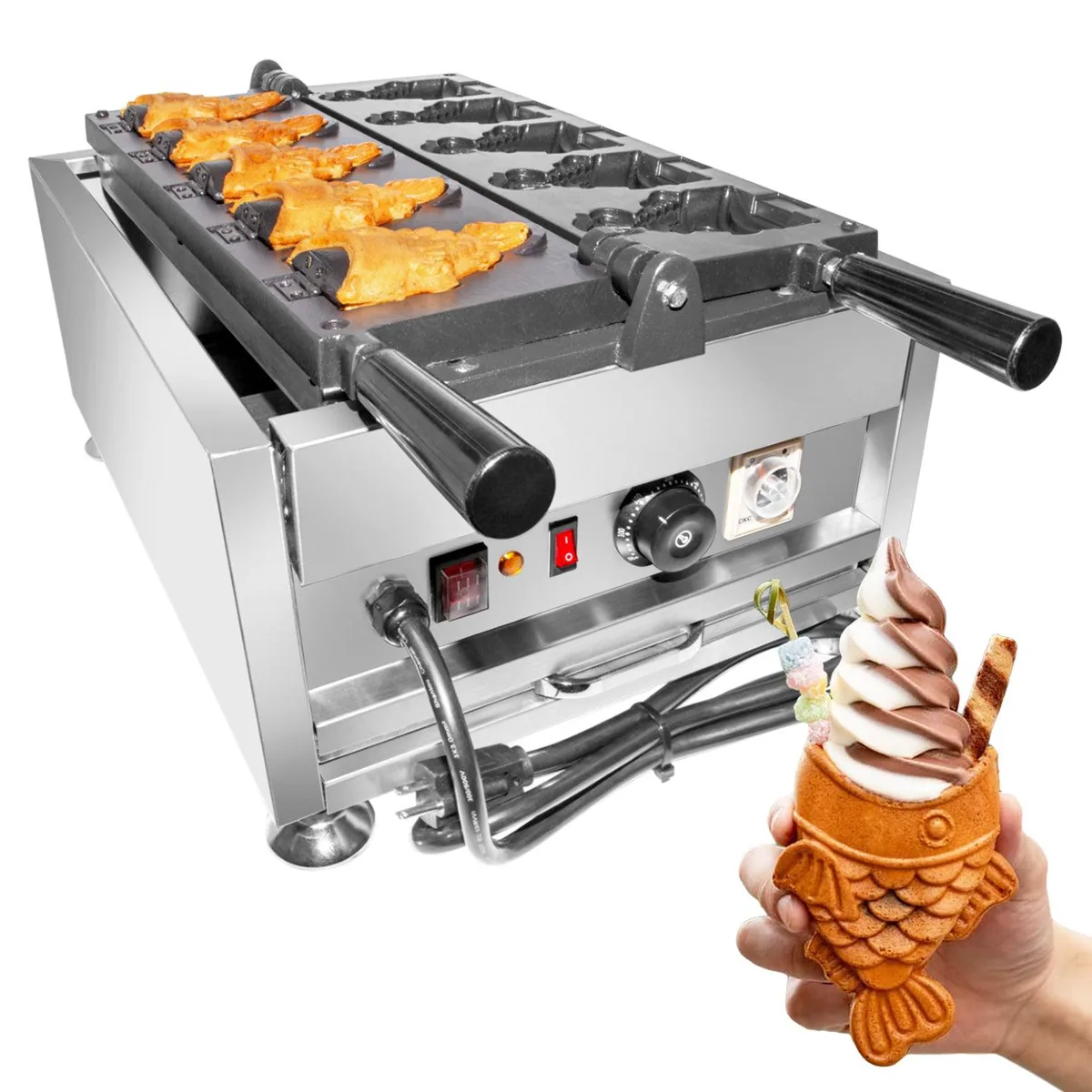 ALDKitchen ALDKitchen AP-299 Taiyaki Waffle Maker 5 Pcs 2.4 kW 110V — product photo