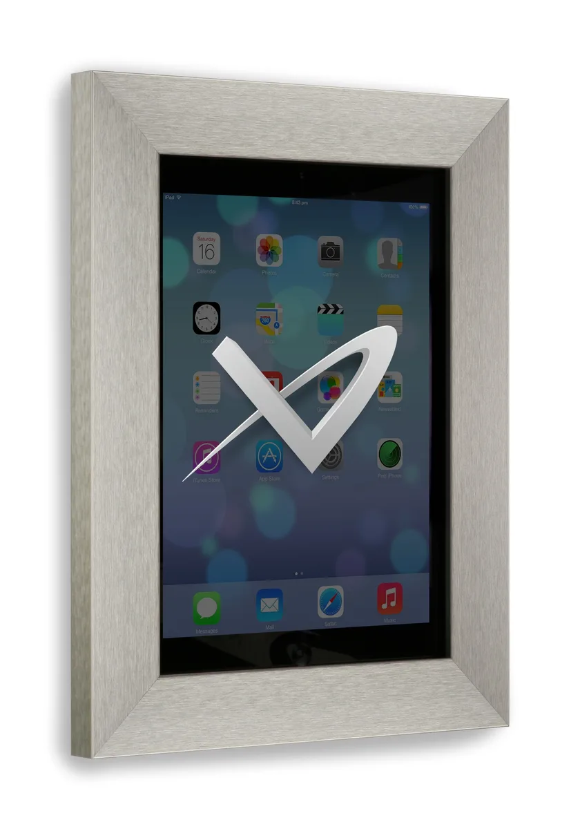 Vidabox Vidabox VidaMount iPad 2/3/4 On Wall Metal Frame Brushed German Silver — product photo