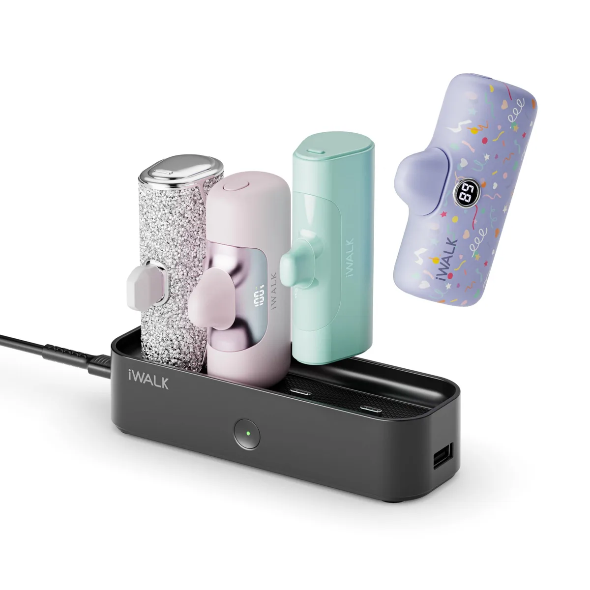  iWalk LinkPod Station Black 4 USB-C 1 USB-A 10W — product photo