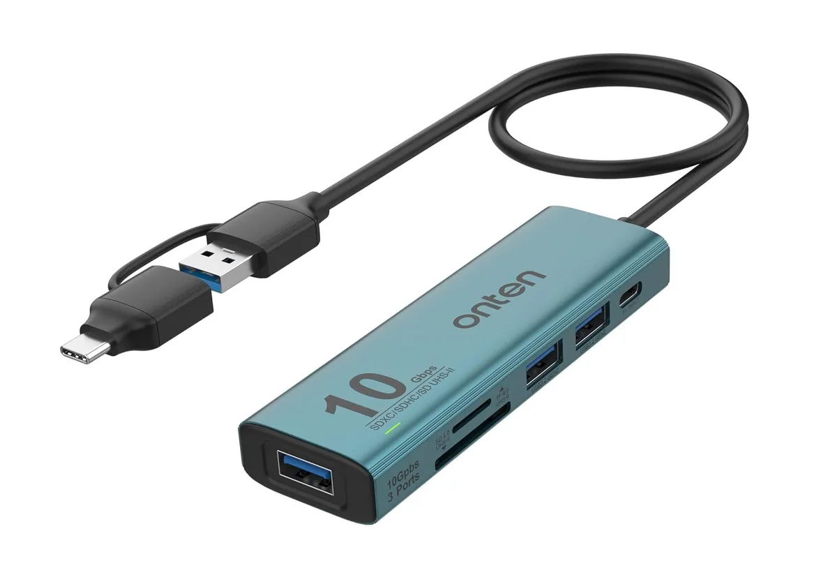 LORDWORLD LORDWORLD USB 3.2 Gen 2 Hub UHS-II Card Reader 3×USB-A 10Gbps — product photo
