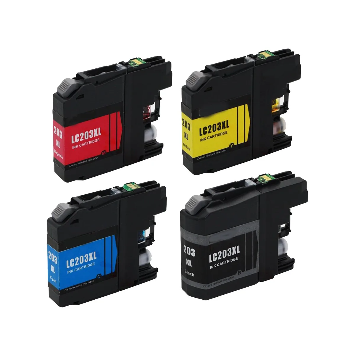 New York Toner New York Toner NYT-LC203 4-pack ink cartridge (black, cyan, magenta, yellow) 550 pages — product photo
