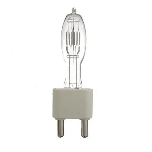 Clear quartz halogen bulb rated 2000W 120V 3200K 59000 lumens 300h life