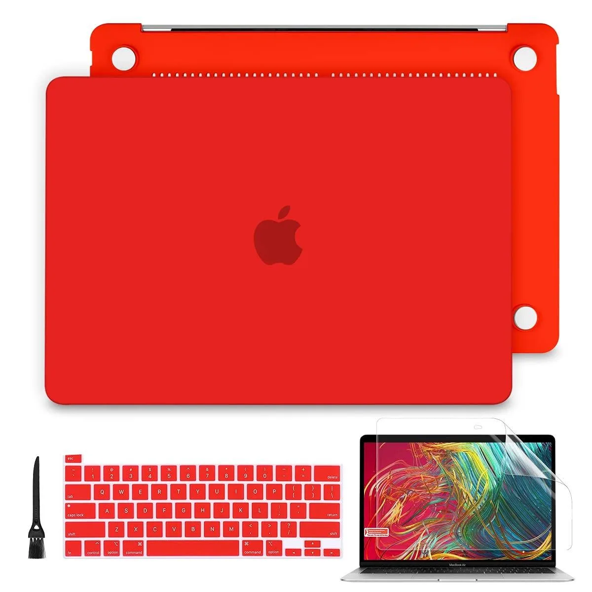 Batianda Batianda 2 in 1 accessory MacBook Pro 13 2022 M2 Matte Red — product photo