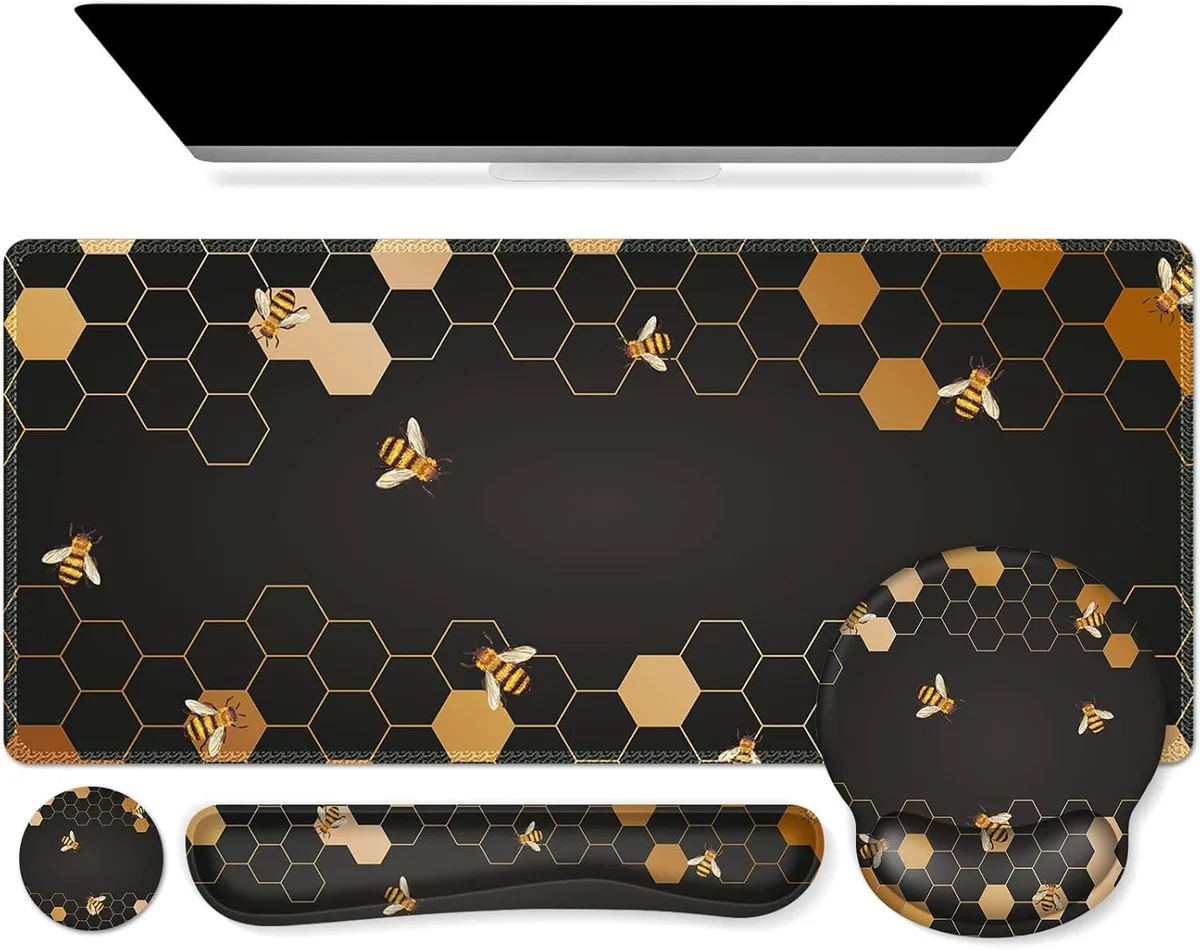 Brainwavz Brainwavz XXL Desk Mat Set 35.4x15.7 Honeycomb — product photo